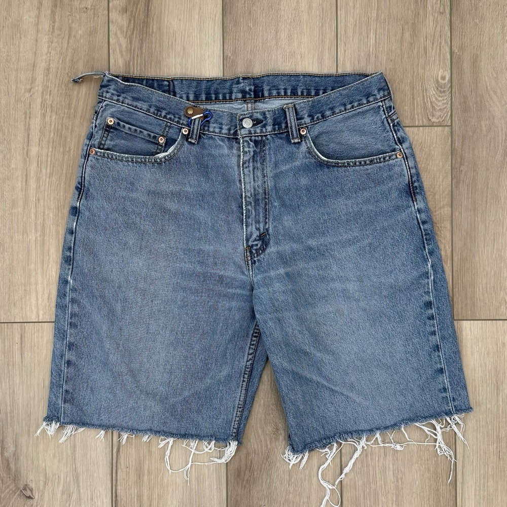 Levis Custom 560 Light Wash Jorts Men's 36x10.5 Skater Summer Streetwear Denim